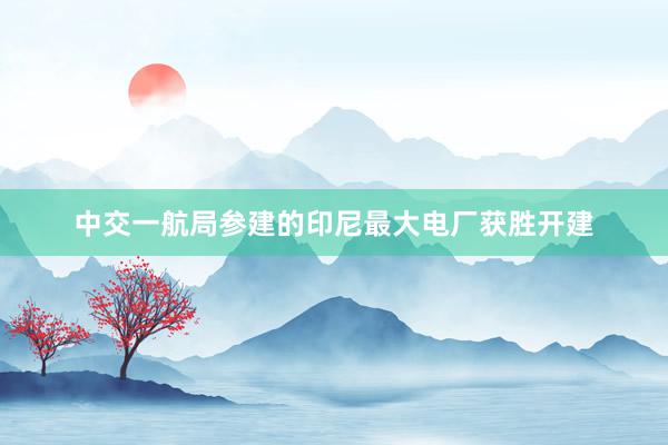 中交一航局参建的印尼最大电厂获胜开建
