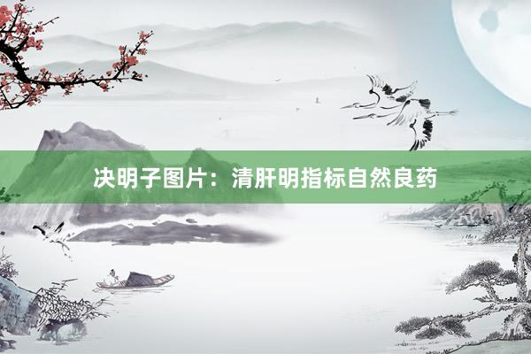 决明子图片：清肝明指标自然良药